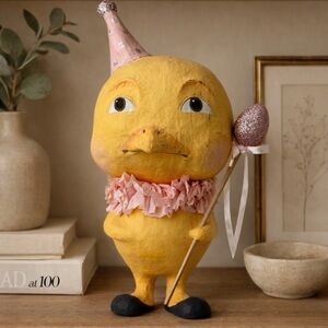 Debra Schoch Bethany Lowe Big Head Chickie 22" Spring Easter Figure Retired RARE